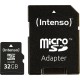 ΚΑΡΤΑ ΜΝΗΜΗΣ SD INTENSO 3413480 MICRO SD CARD CLASS 10 32GB & ADAPTER